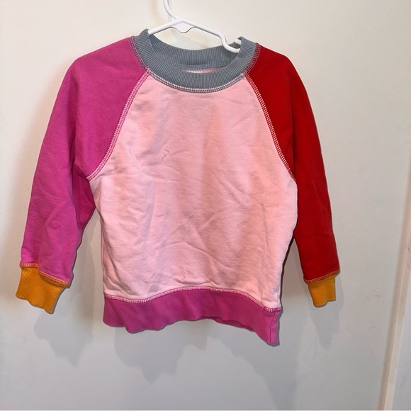Hanna Andersson Other - Hanna Andersson Pink and Red Raglan Sweatshirt
